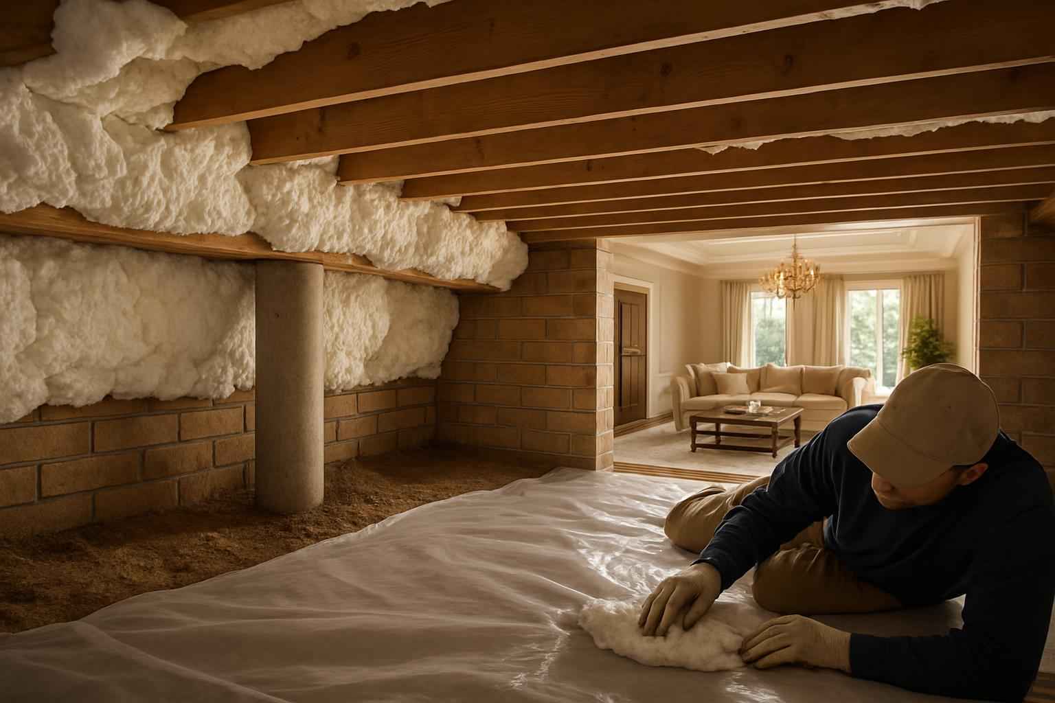 Crawl Space Retrofit Insulation in Boerne TX