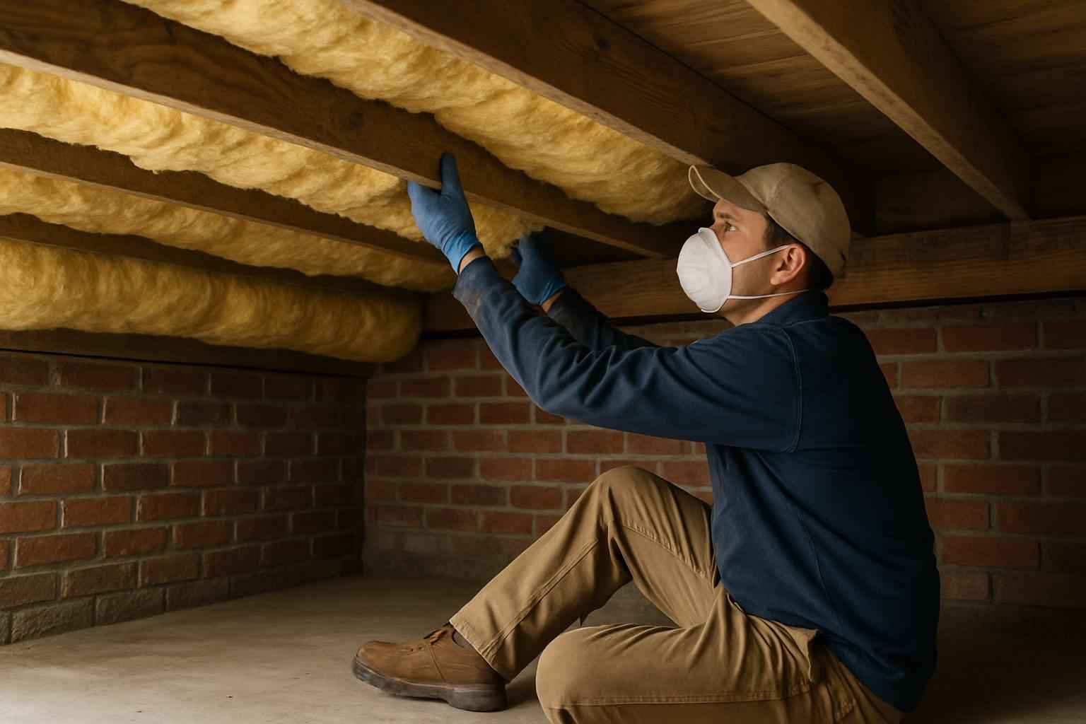 Crawl Space Retrofit Insulation in Cypress Mill TX