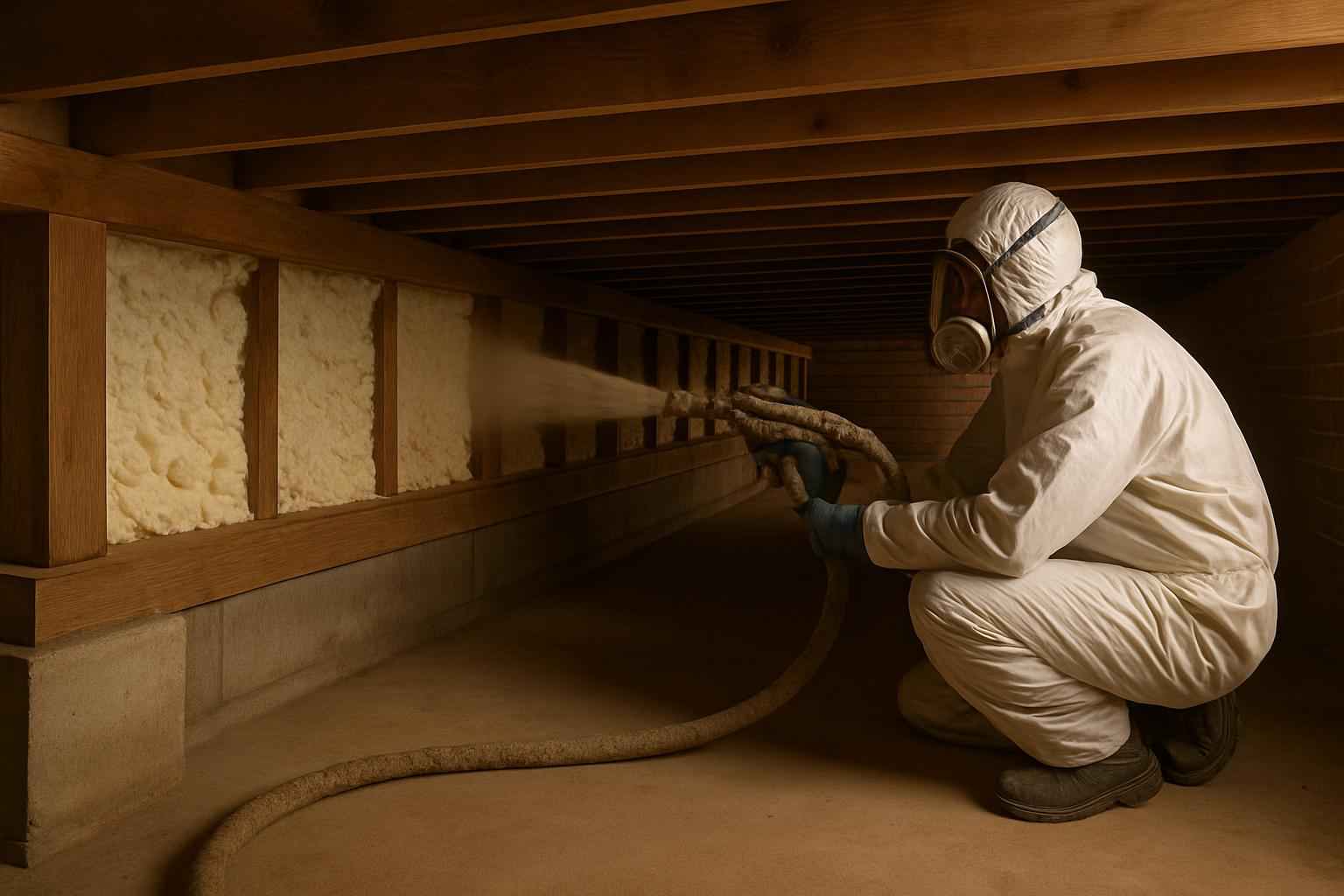 Crawl Space Retrofit Insulation in Kendalia TX