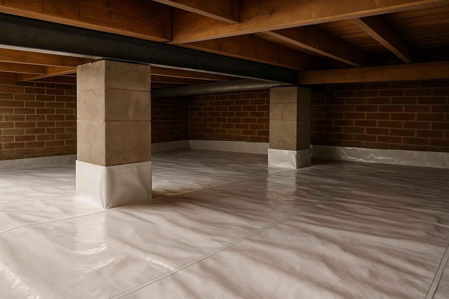 Crawl Space Vapor Barrier Installation in Boerne TX