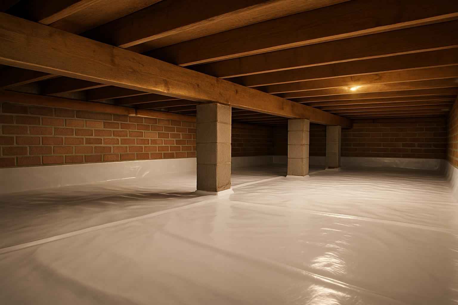 Crawl Space Vapor Barrier Installation in Cottonwood Shores TX