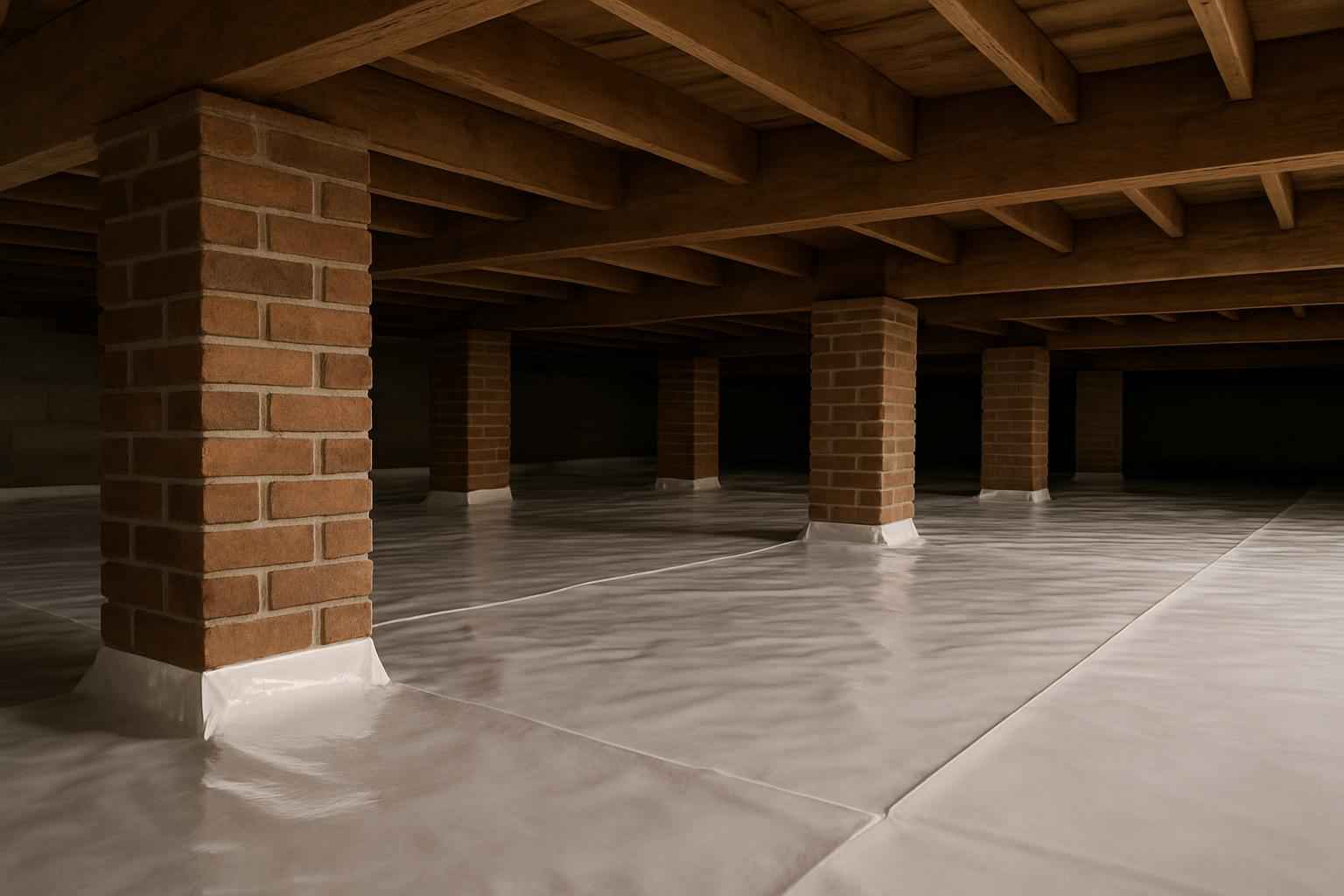 Crawl Space Vapor Barrier Installation in Llano TX