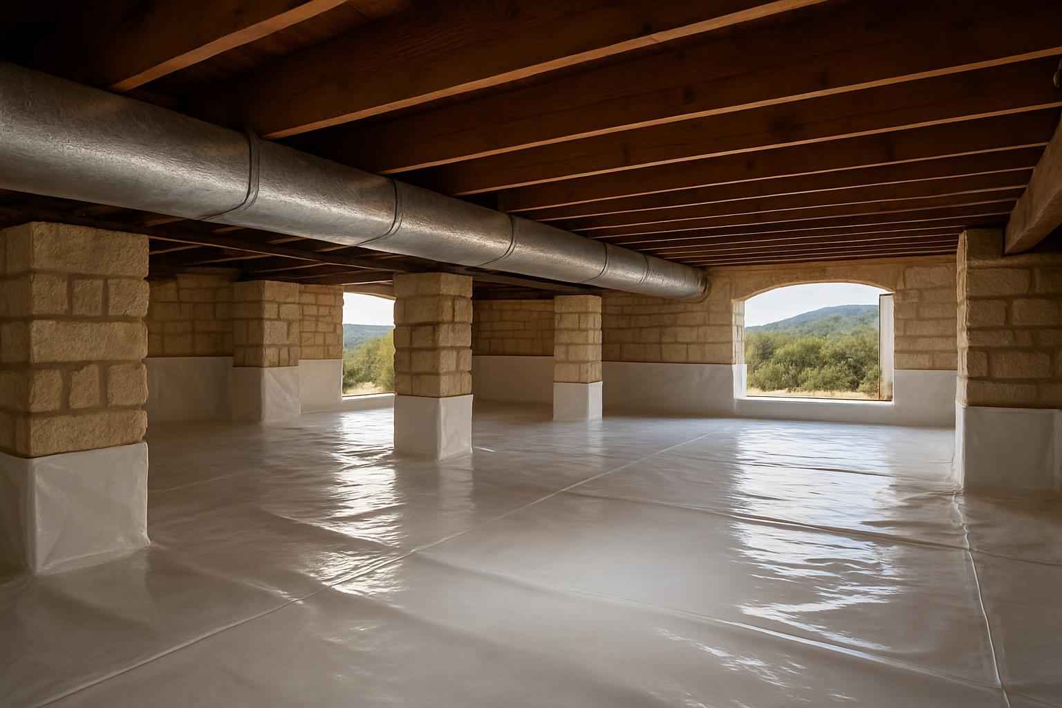 Crawl Space Vapor Barrier Installation in Mountain Home TX