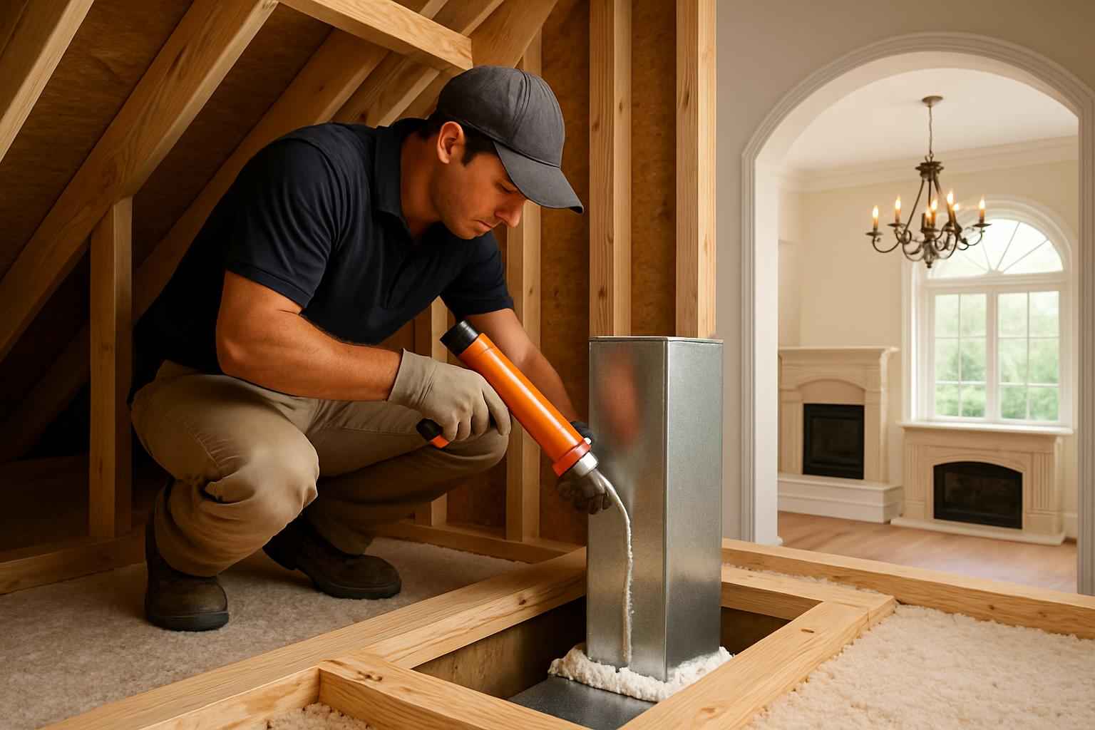 Duct Chase Air Seal Service in Cypress Mill TX