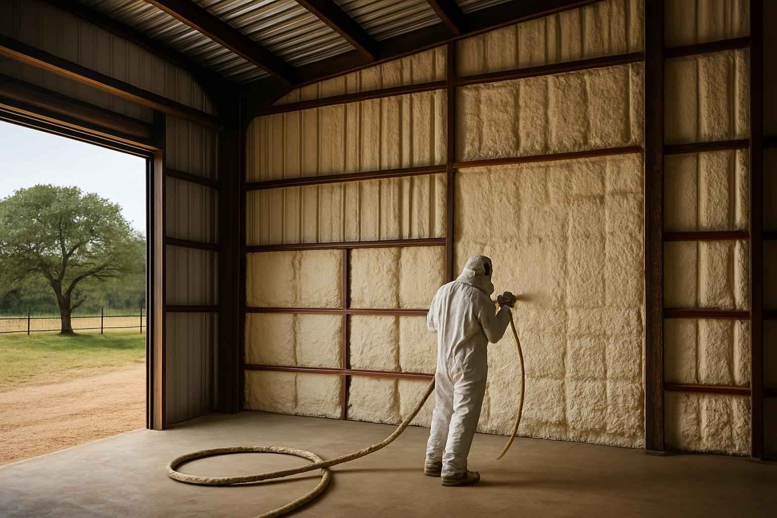 Equipment Barn Foam Installer in Cypress Mill TX