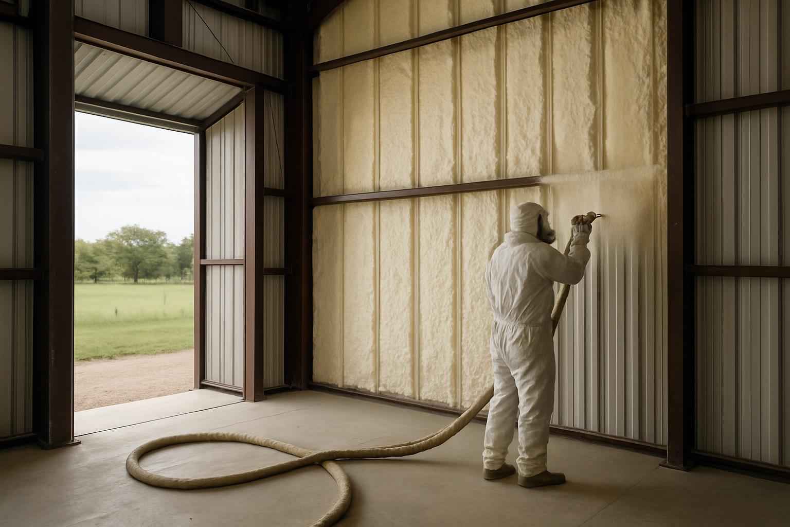 Equipment Barn Foam Installer in Kingsland TX