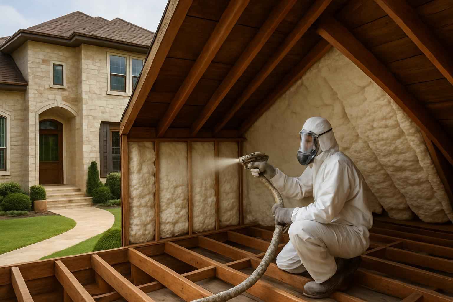 Existing Home Foam Upgrade in Boerne TX