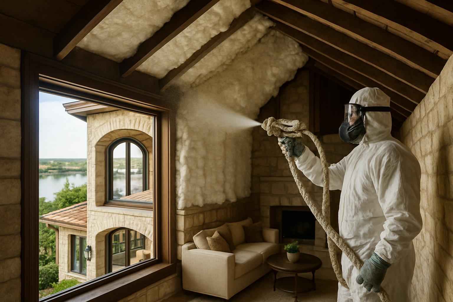 Existing Home Foam Upgrade in Horseshoe Bay TX