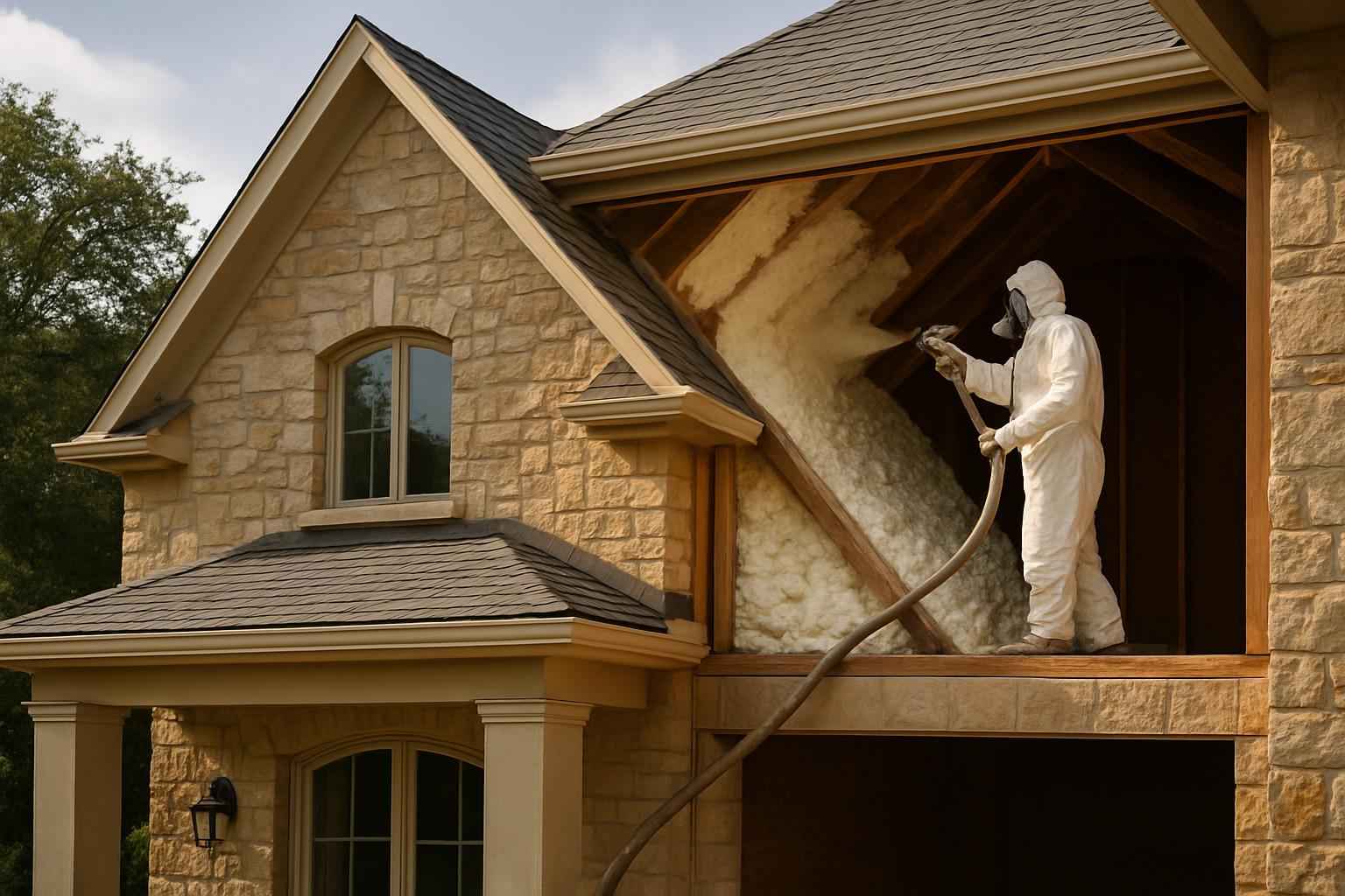 Existing Home Foam Upgrade in Hunt TX