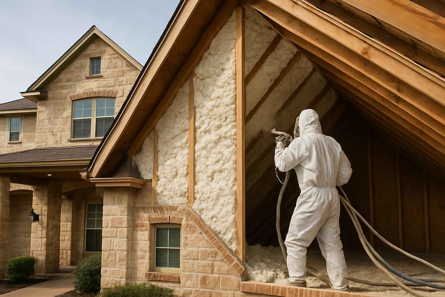 Existing Home Foam Upgrade in Kendalia TX