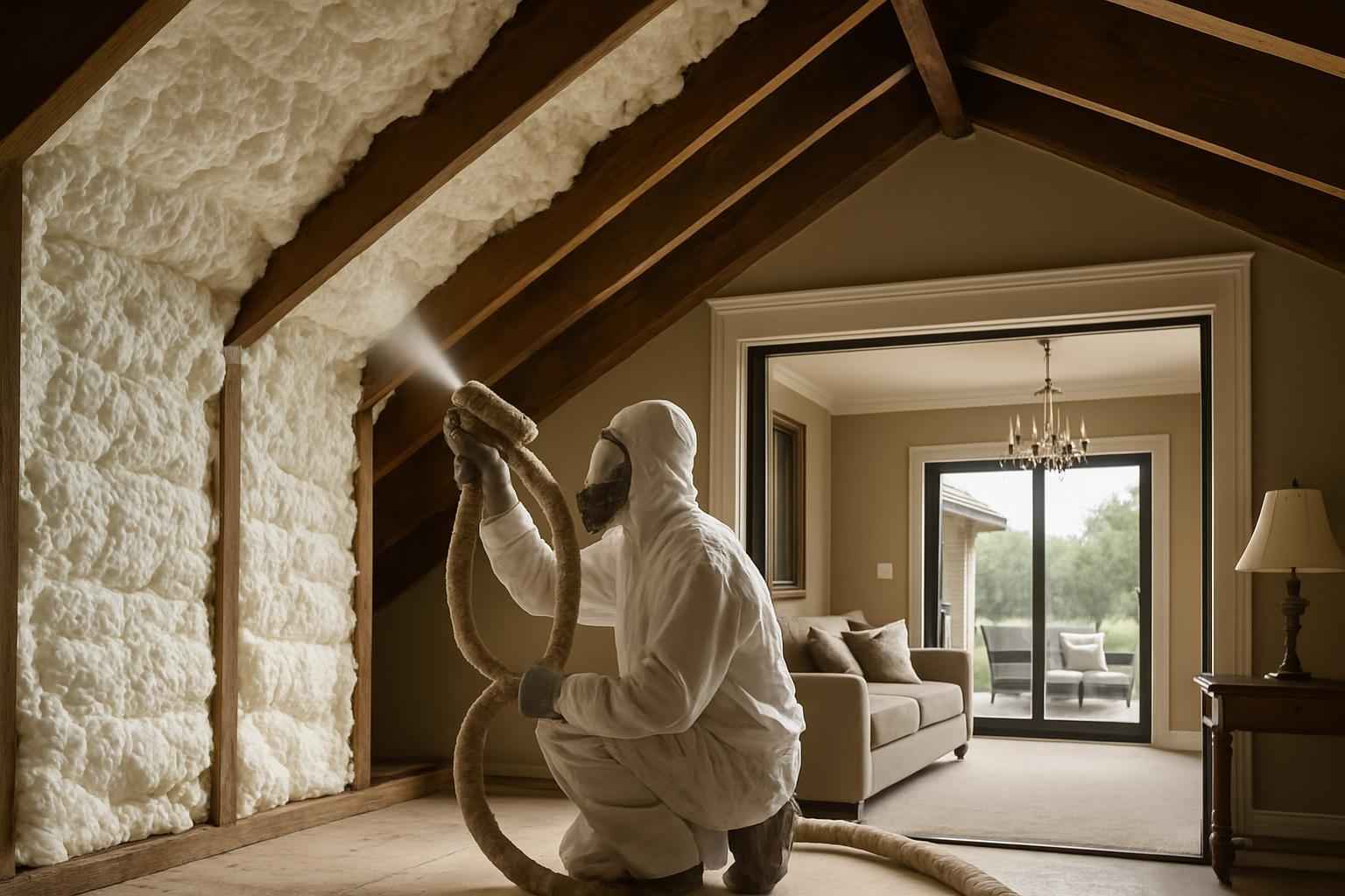 Existing Home Foam Upgrade in Kingsland TX