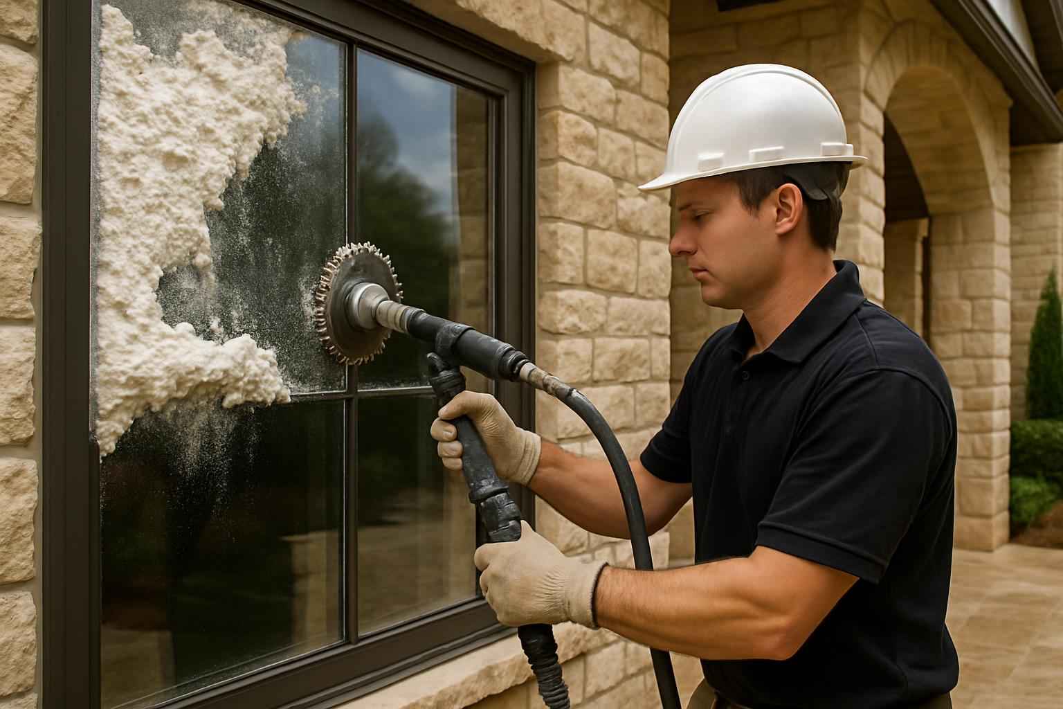 Foam Overspray Removal Service in Hunt TX