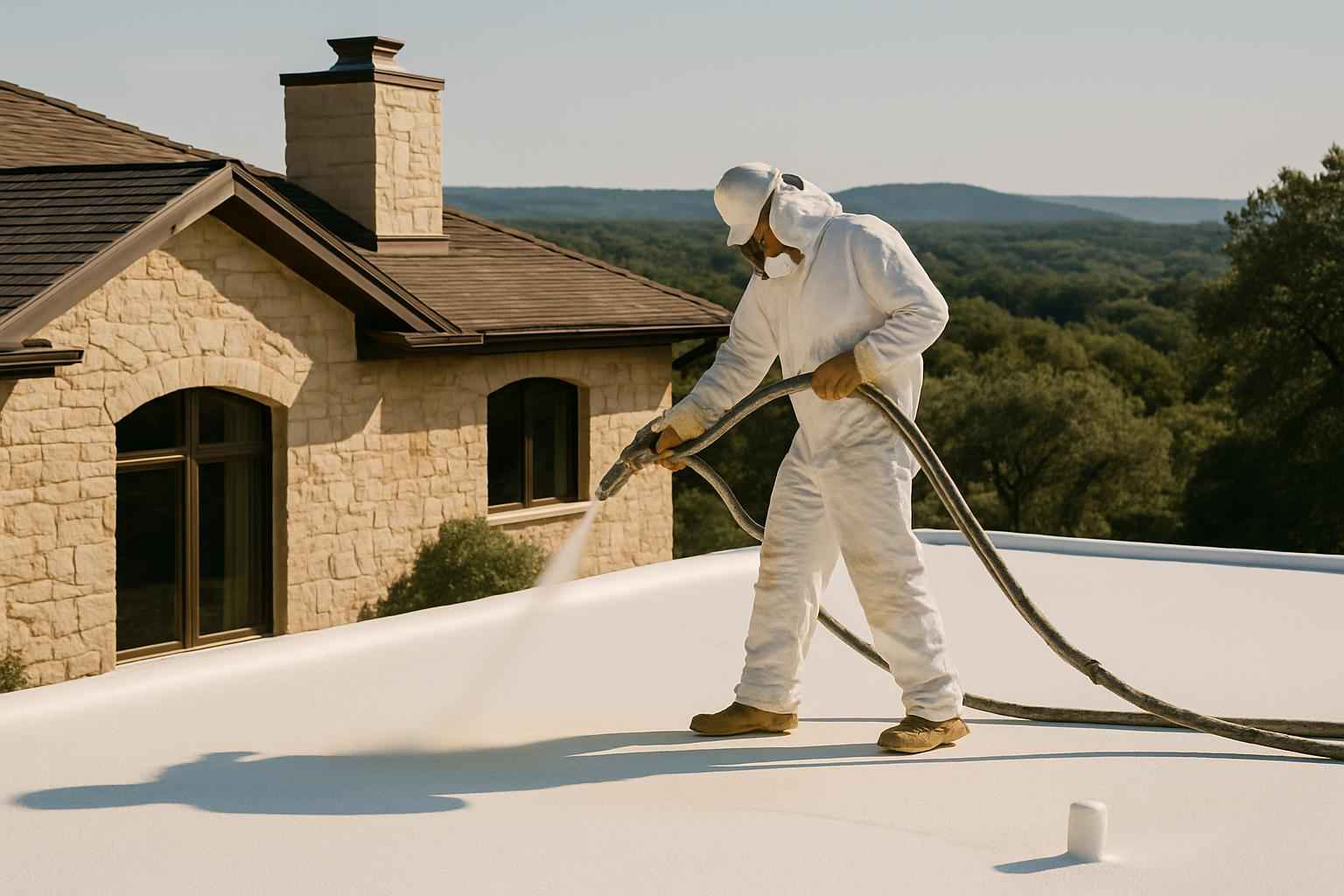 Foam Roof Installation Service in Hunt TX