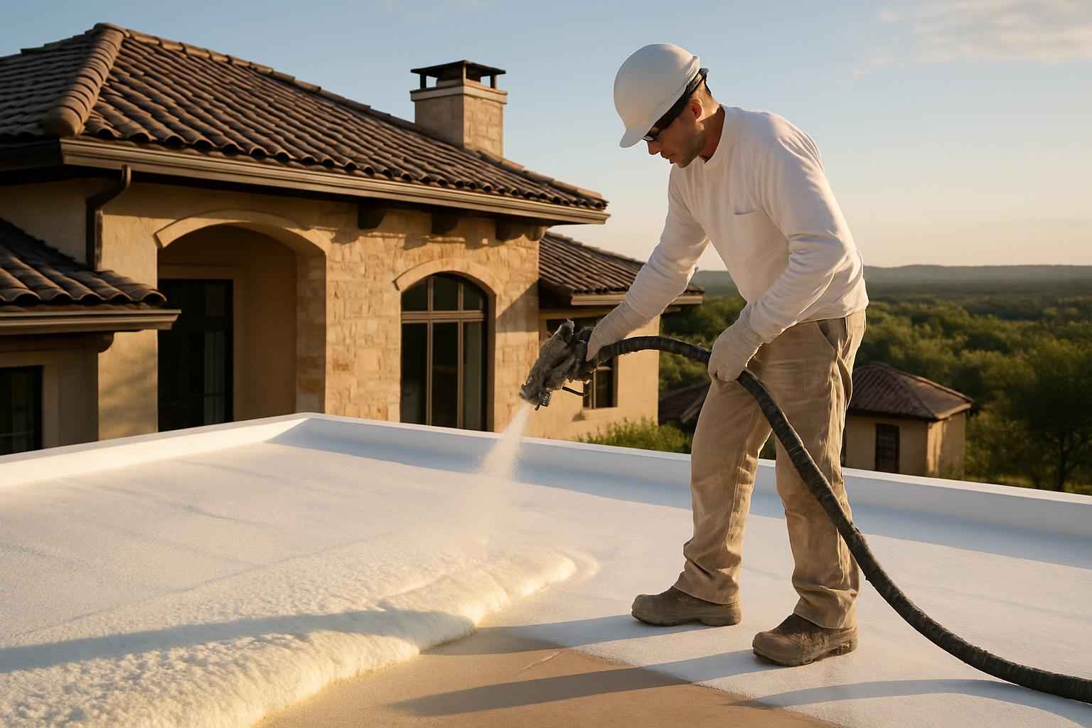 Foam Roof Installation Service in Round Mountain TX