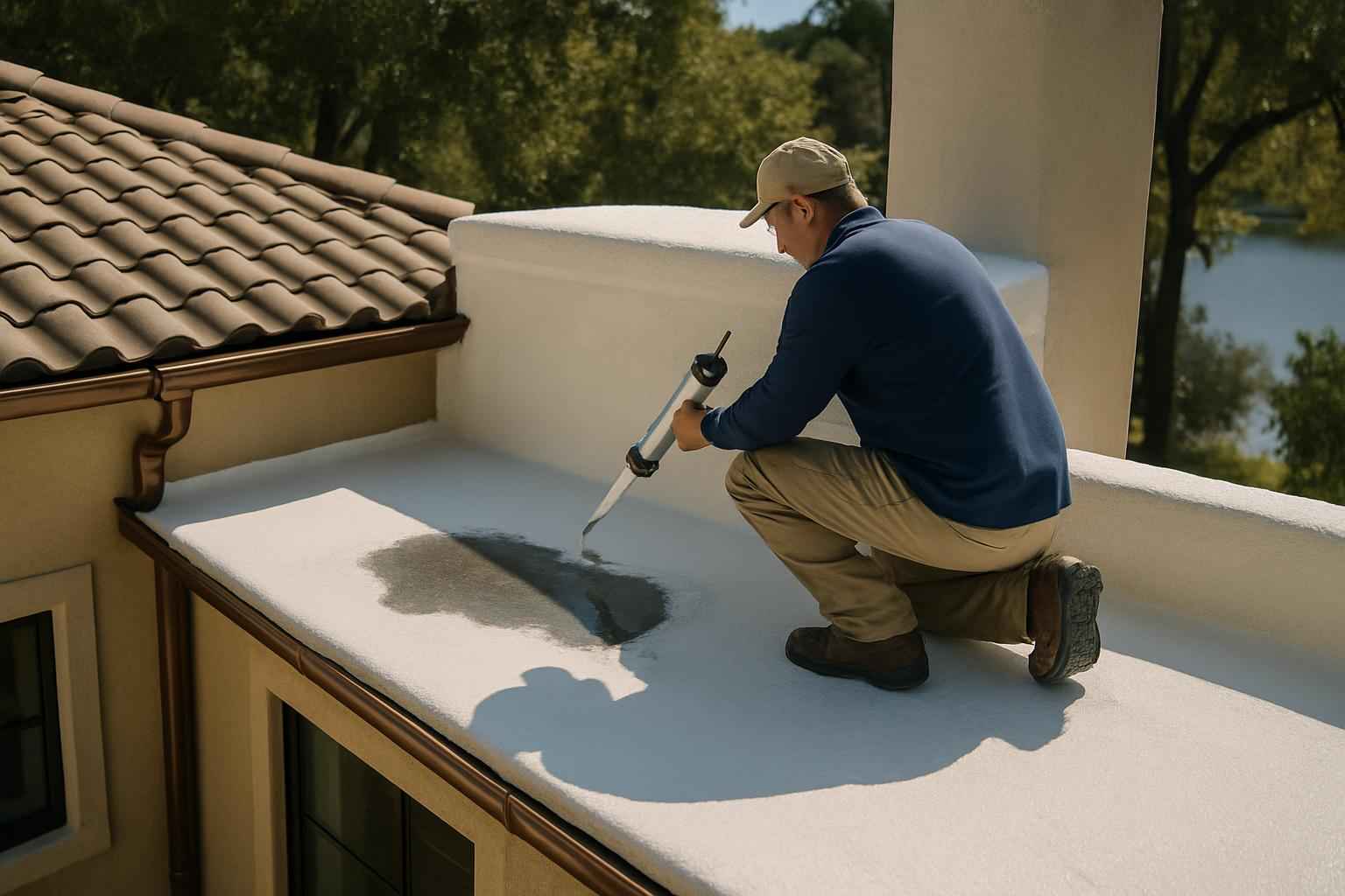 Foam Roof Leak Repair Service in Granite Shoals TX
