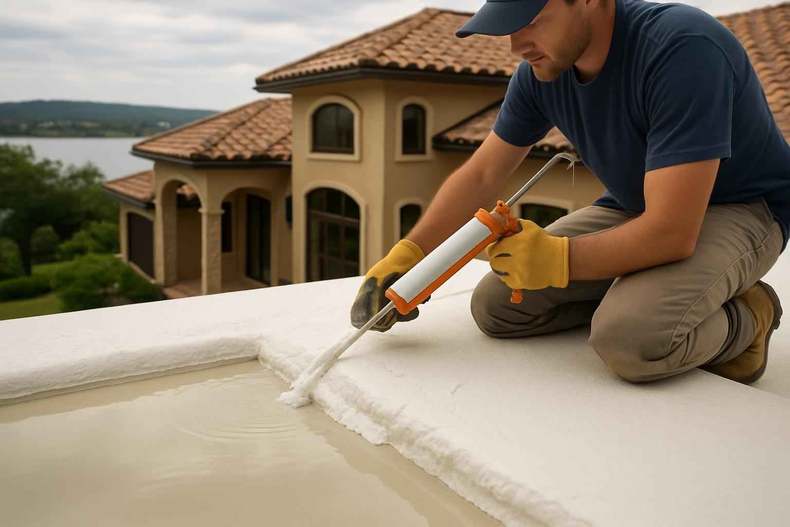 Foam Roof Leak Repair Service in Horseshoe Bay TX