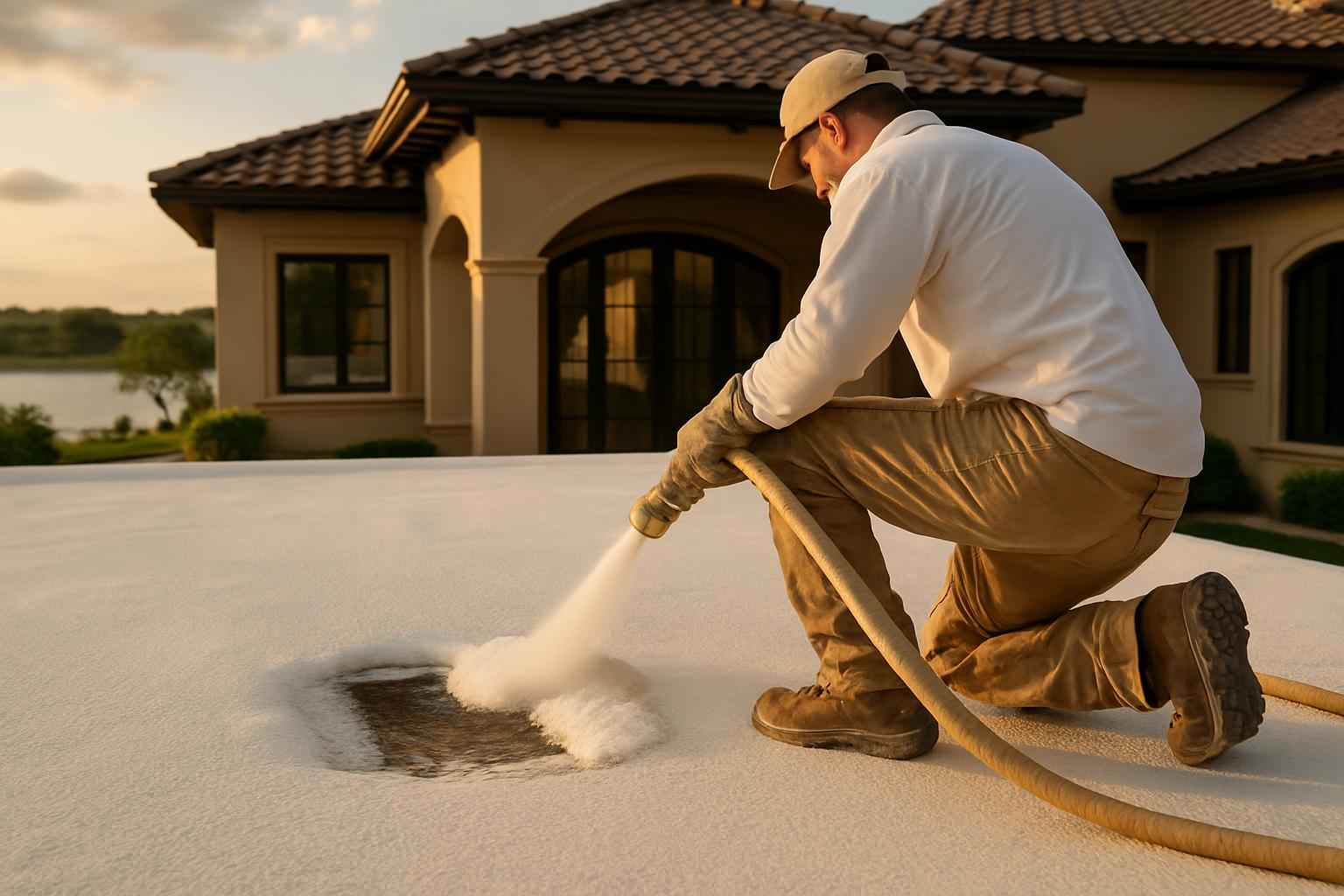 Foam Roof Leak Repair Service in Kingsland TX