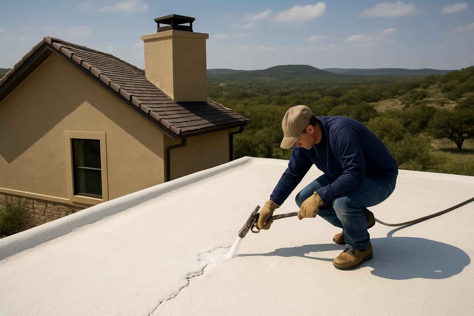 Foam Roof Leak Repair Service in Mountain Home TX