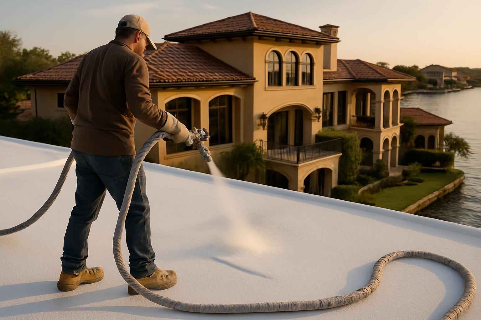 Foam Roof Leak Seal Service in Horseshoe Bay TX