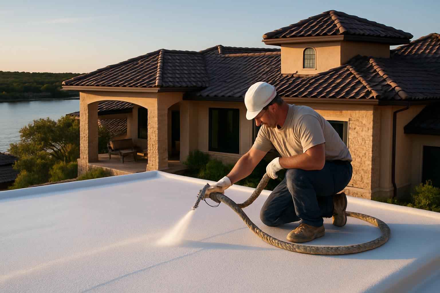 Foam Roof Maintenance Service in Granite Shoals TX