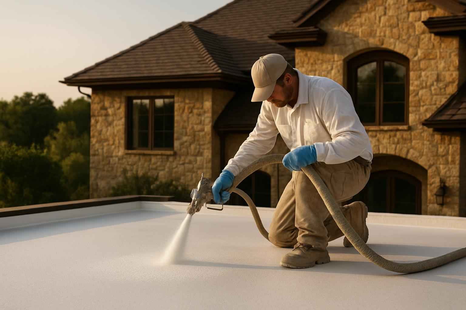 Foam Roof Maintenance Service in Hunt TX