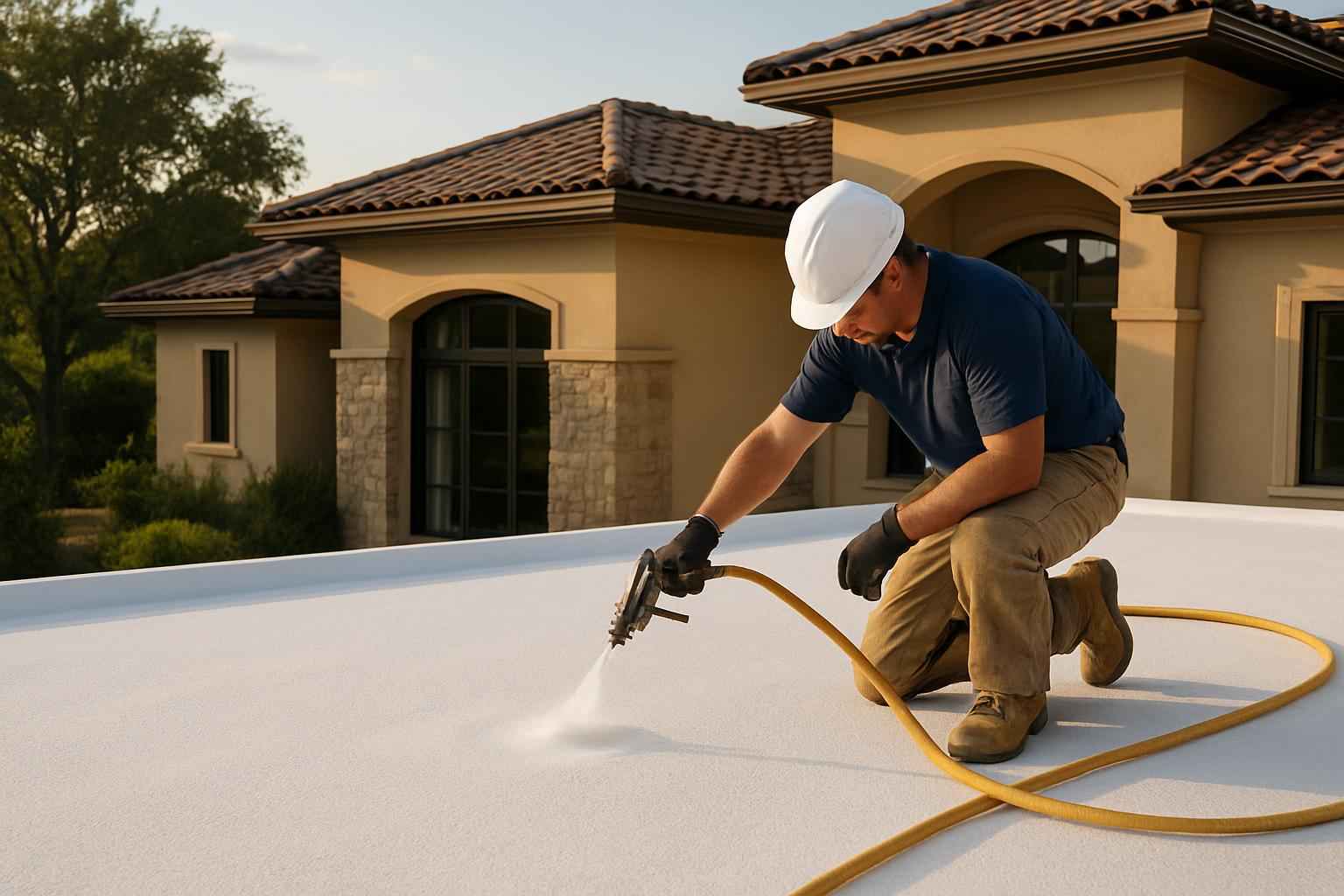 Foam Roof Maintenance Service in Kingsland TX