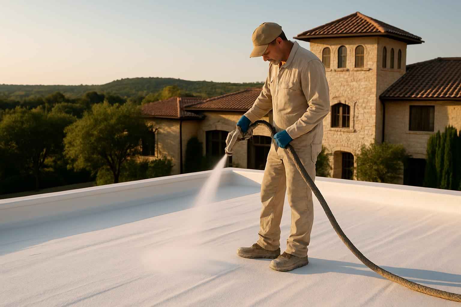 Foam Roof Recoat Company Near Me in Kendalia TX