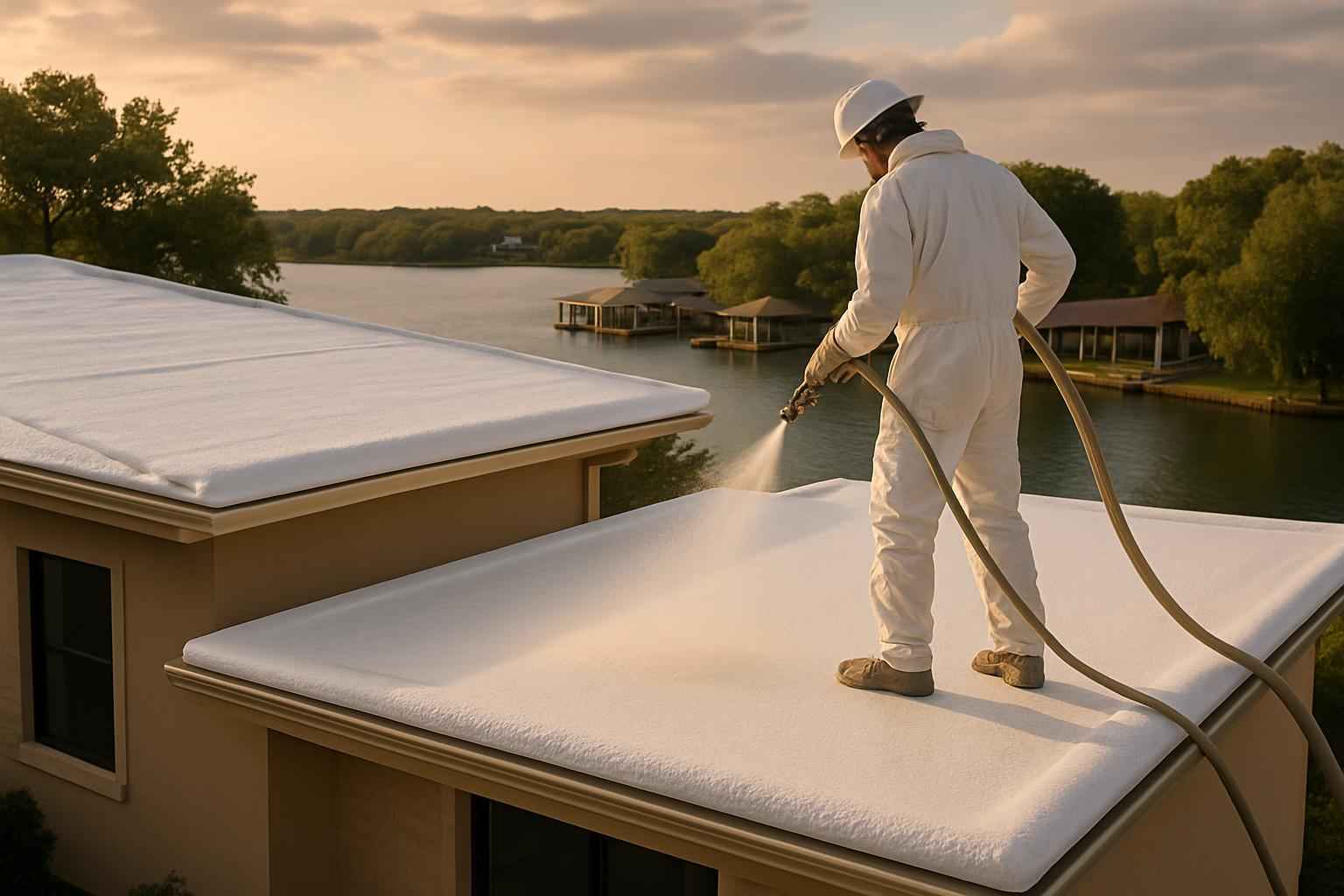 Foam Roof Recoat Maintenance in Granite Shoals TX
