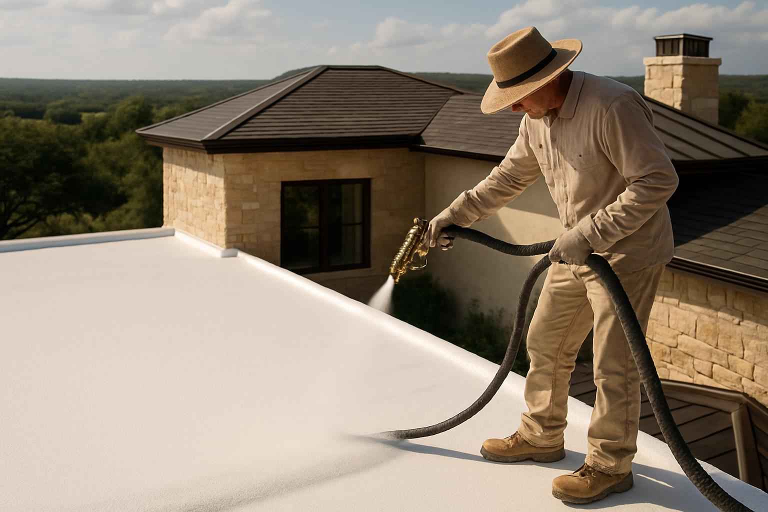 Foam Roof Maintenance in Kendalia TX