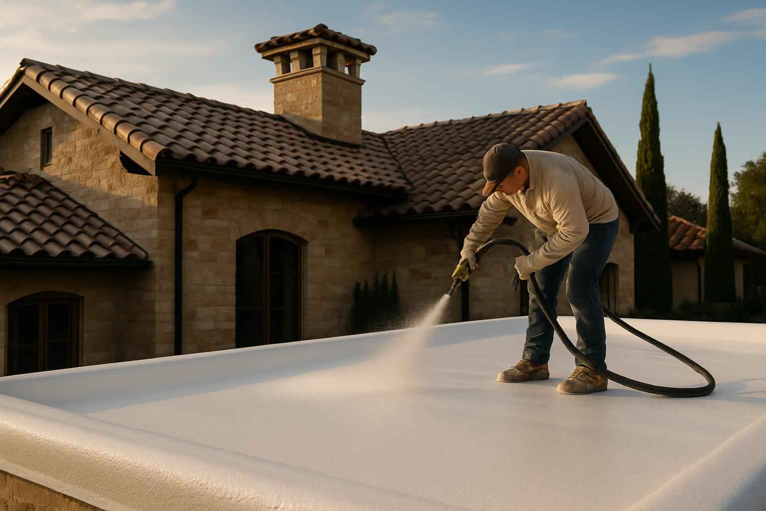 Foam Roof Replacement Options in Cypress Mill TX