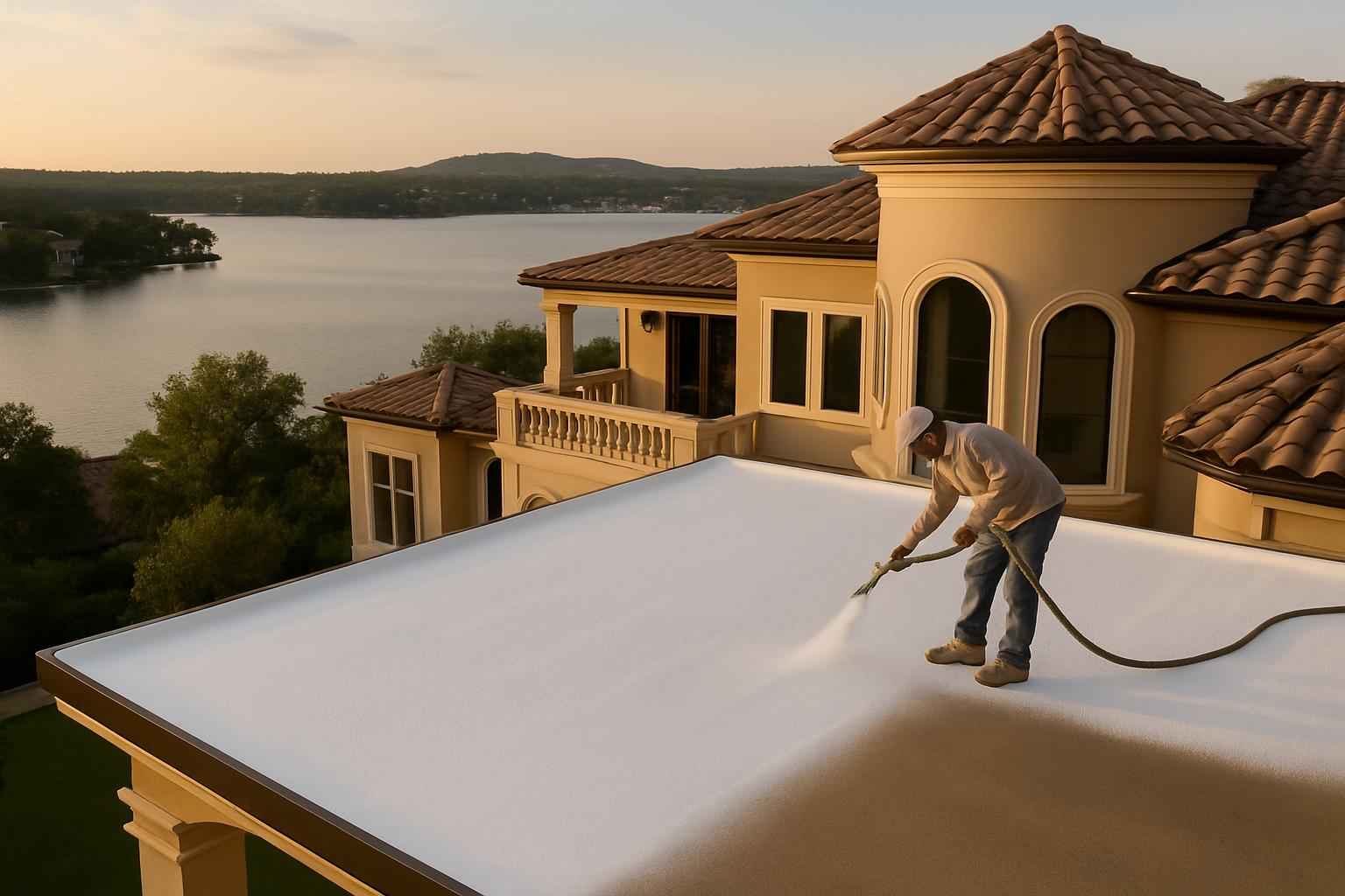 Foam Roof Replacement Options in Horseshoe Bay TX