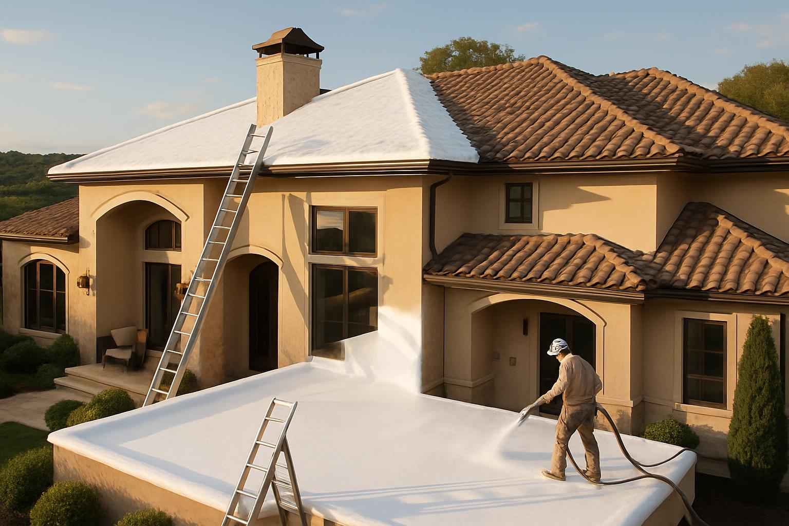 Foam Roof Replacement Options in Hunt TX