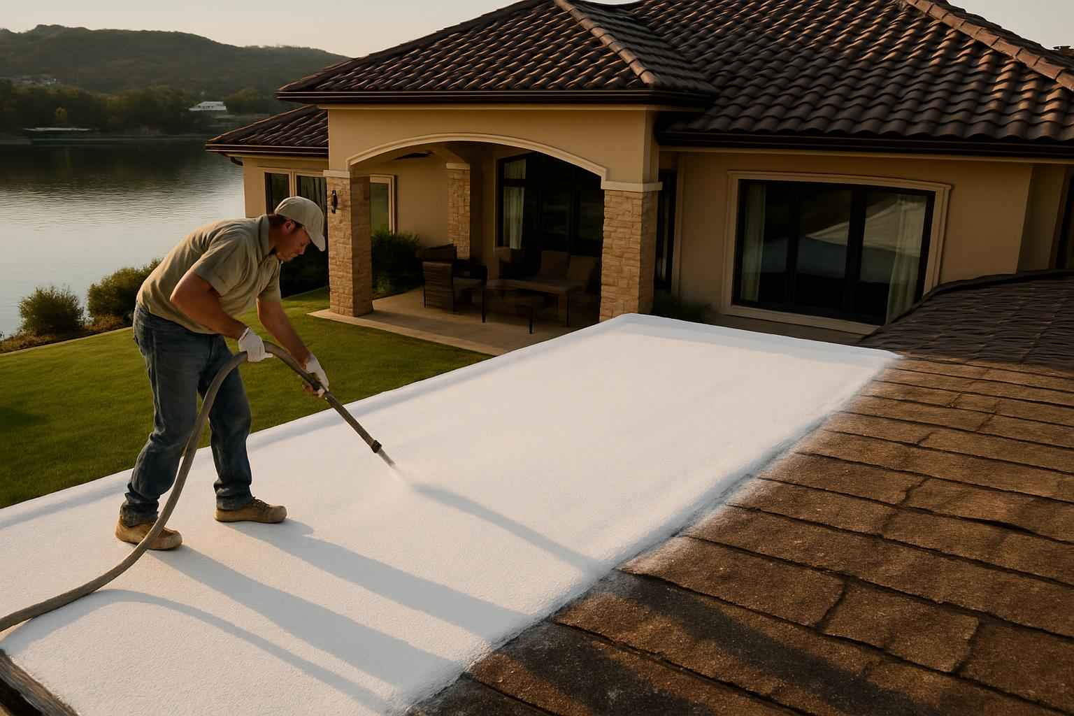 Foam Roof Replacement Options in Kingsland TX