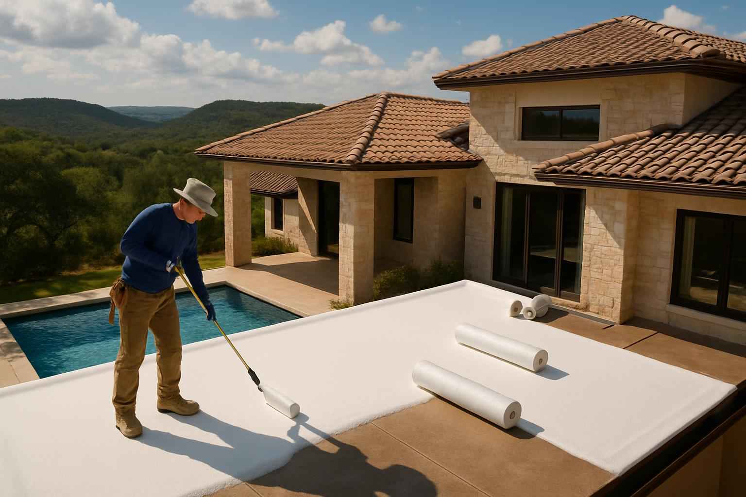 Foam Roof Replacement Options in Round Mountain TX