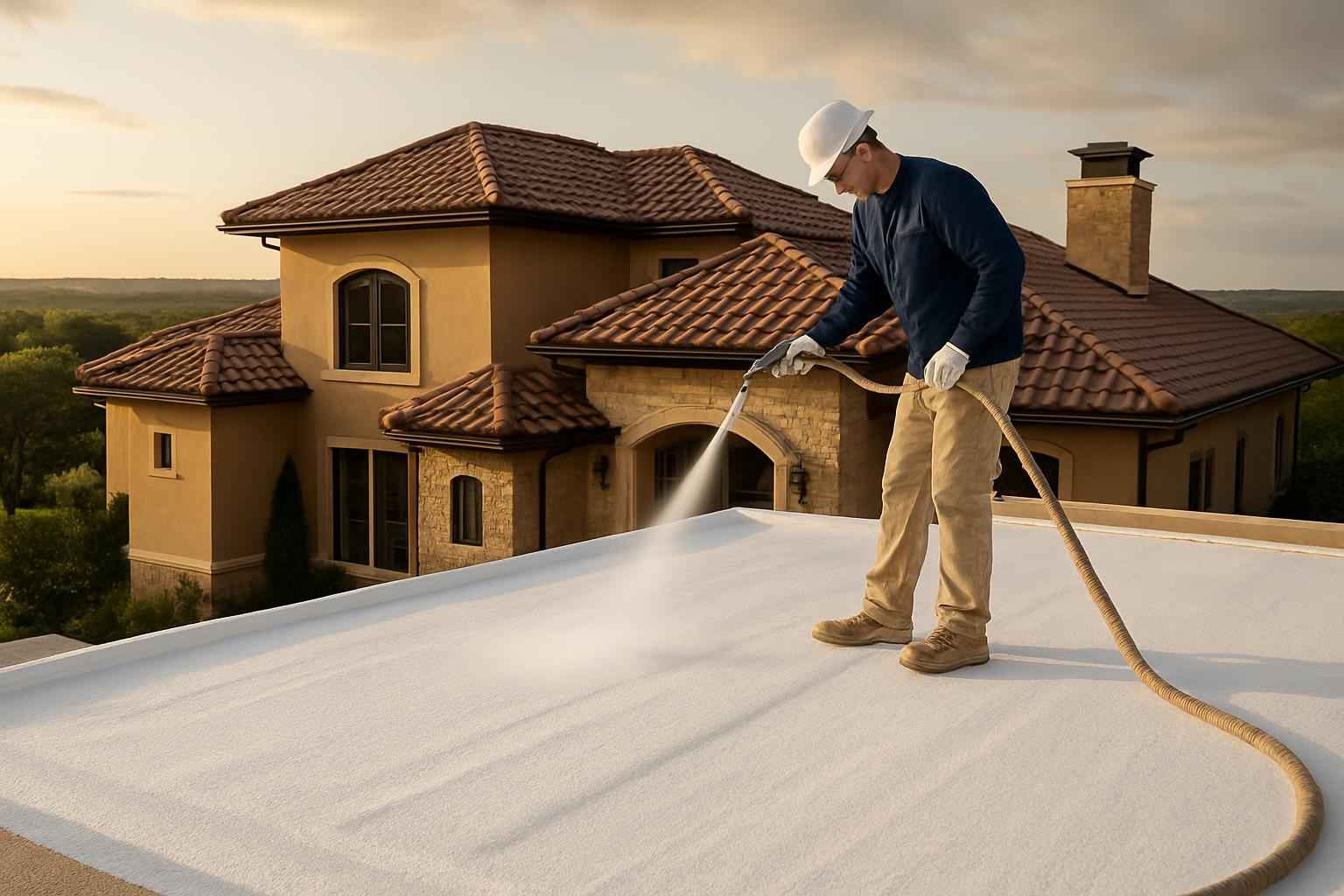Foam Roof Restoration Contractor in Boerne TX