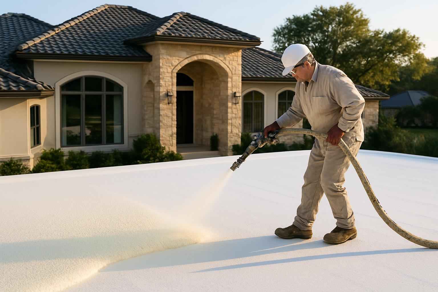 Foam Roof Restoration Contractor in Granite Shoals TX
