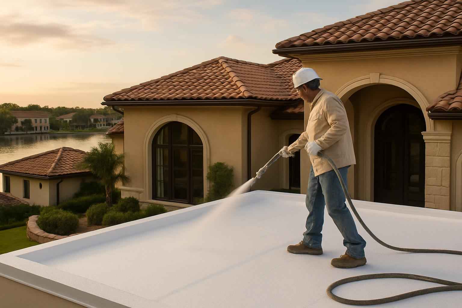 Foam Roof Restoration Contractor in Horseshoe Bay TX