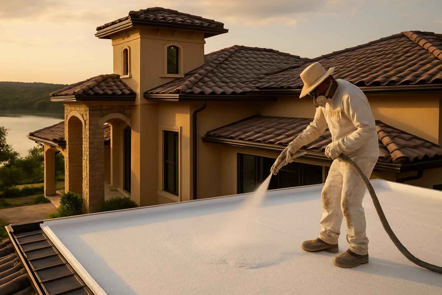 Foam Roof Restoration Contractor in Kingsland TX