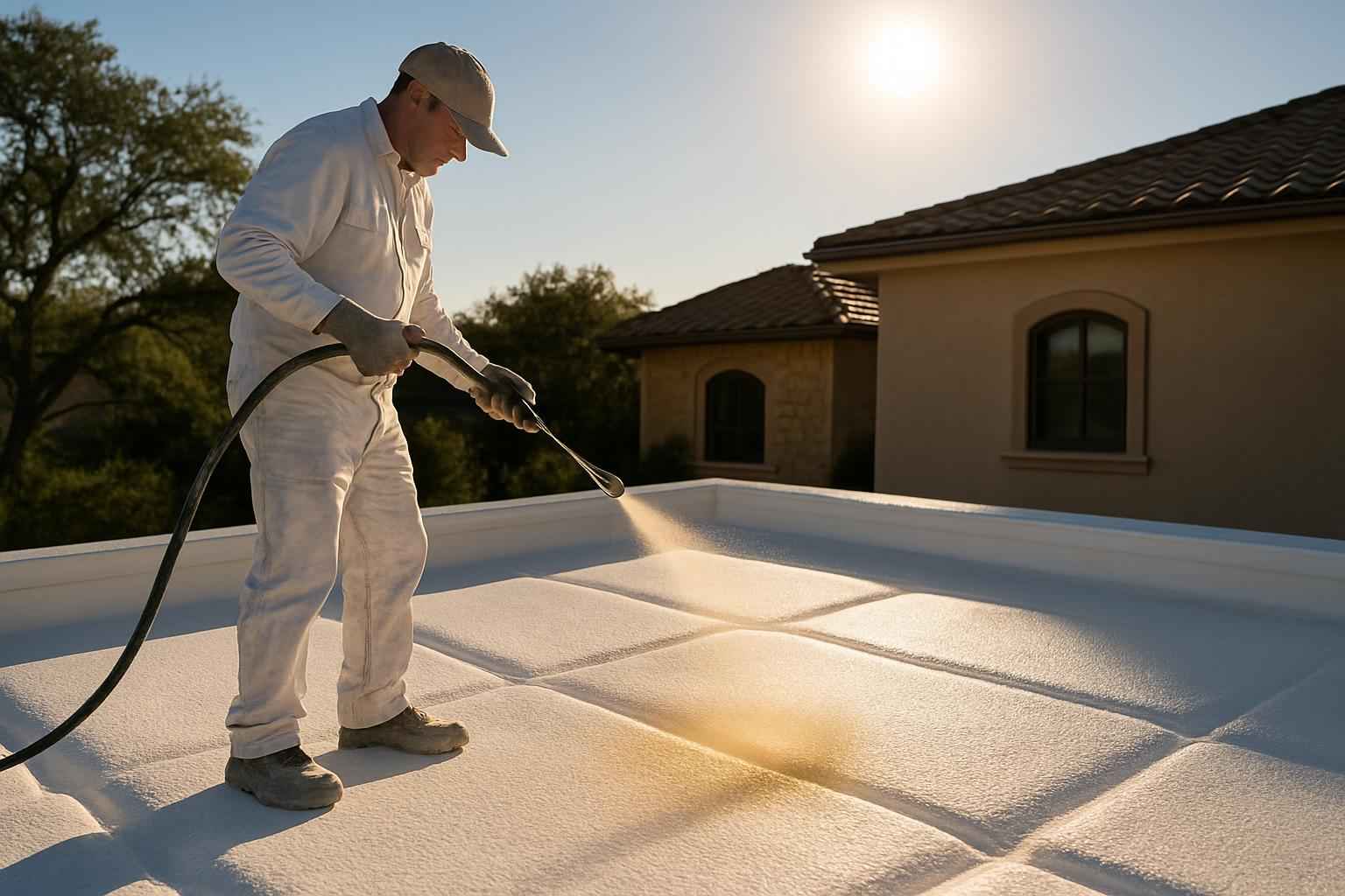 Foam Roof UV Protection Service in Cypress Mill TX