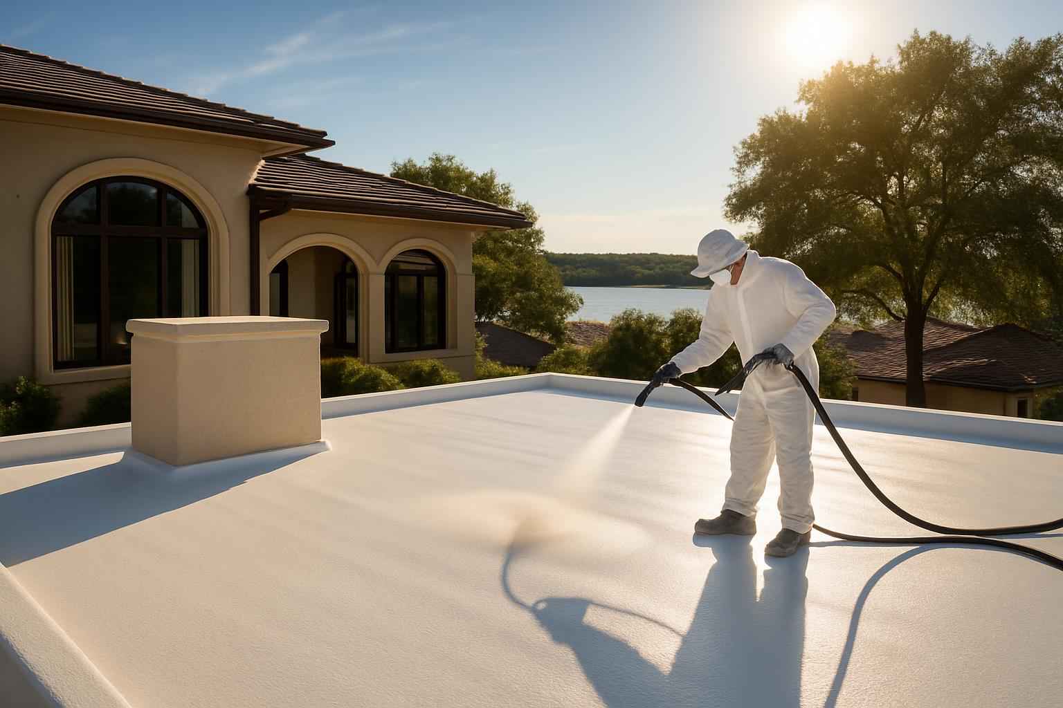 Foam Roof UV Protection Service in Granite Shoals TX