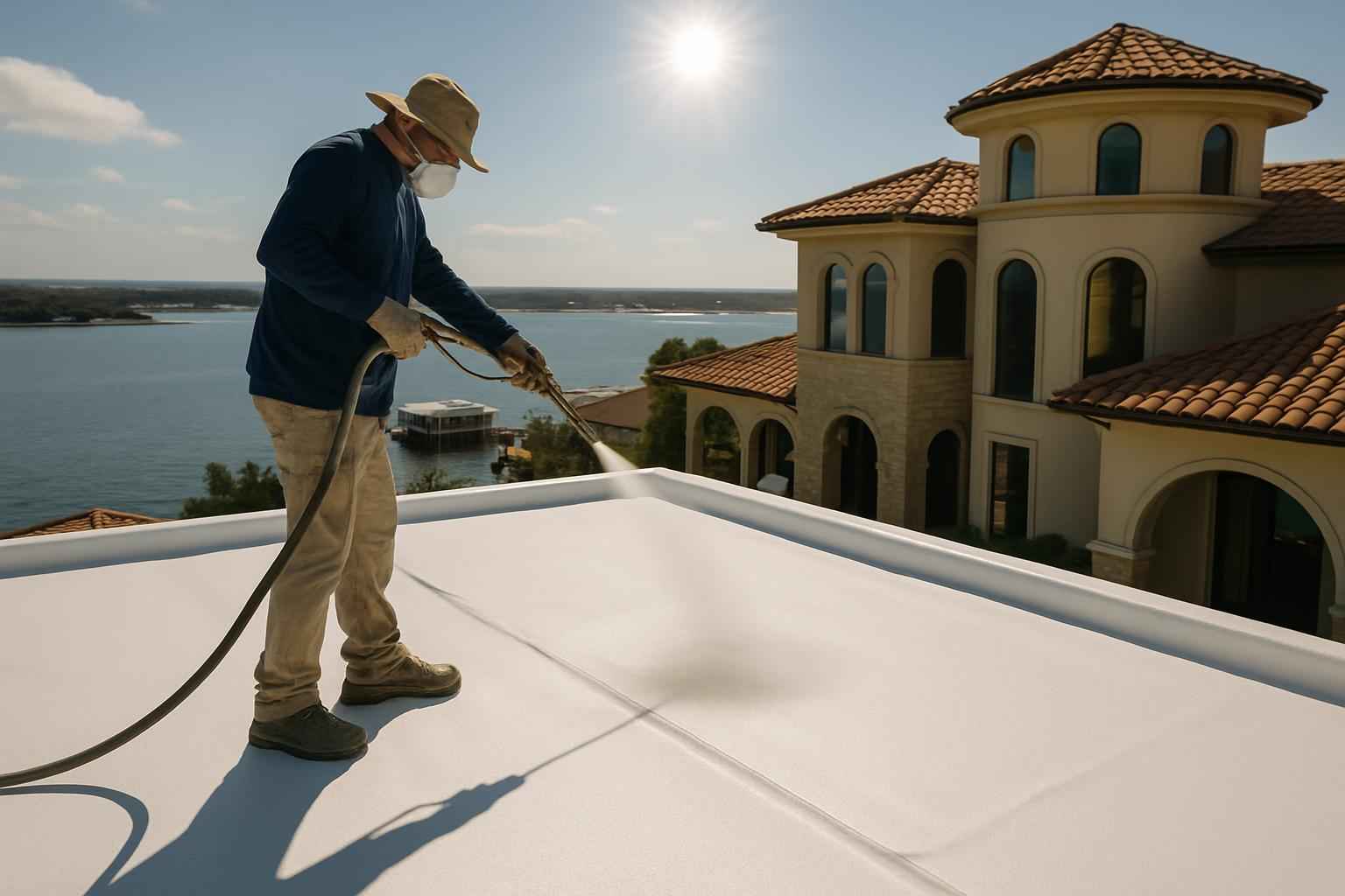 Foam Roof UV Protection Service in Horseshoe Bay TX