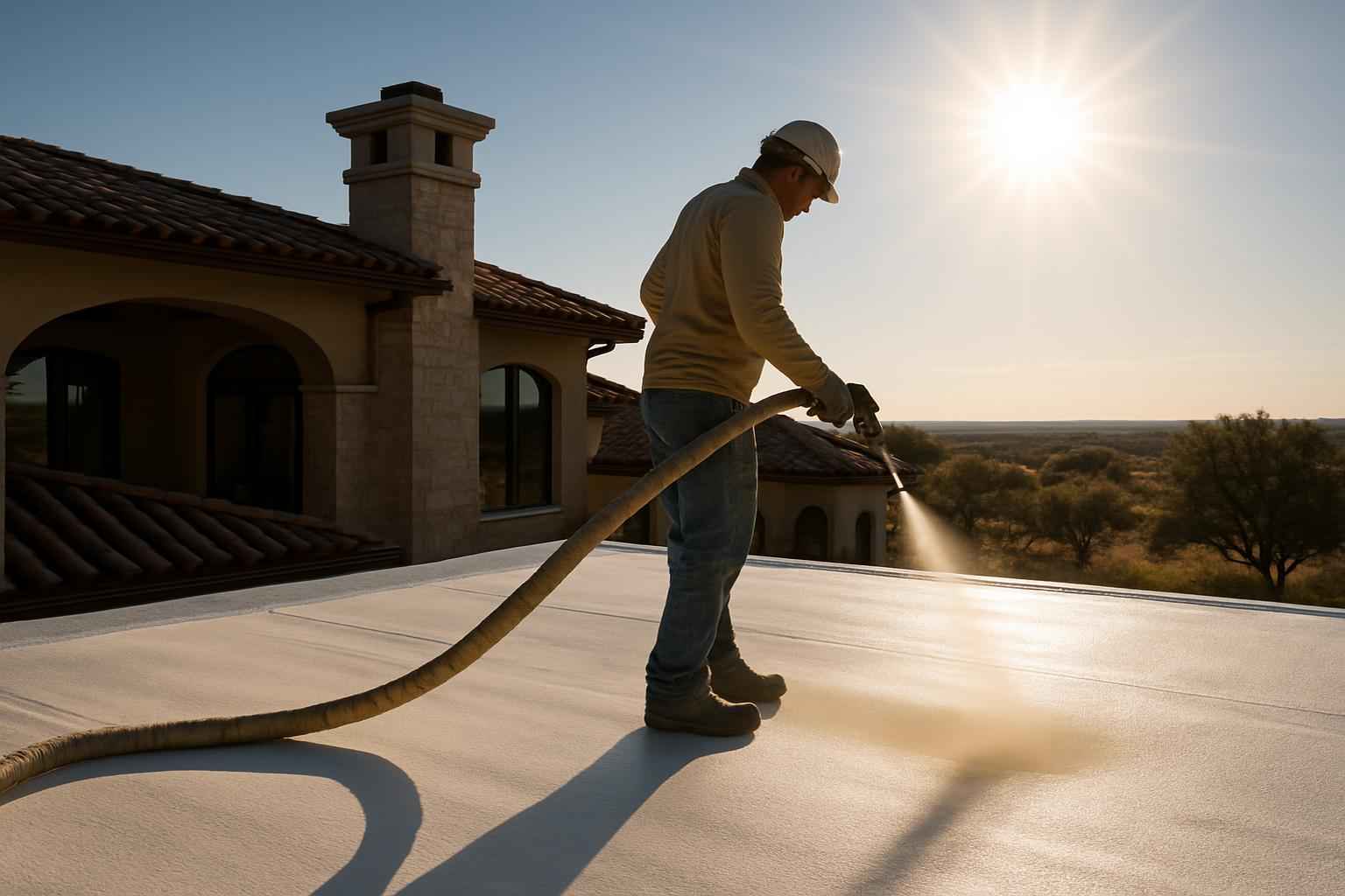 Foam Roof UV Protection Service in Llano TX