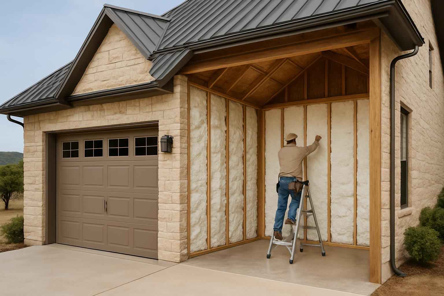 Garage Apartment Insulation Company in Round Mountain TX