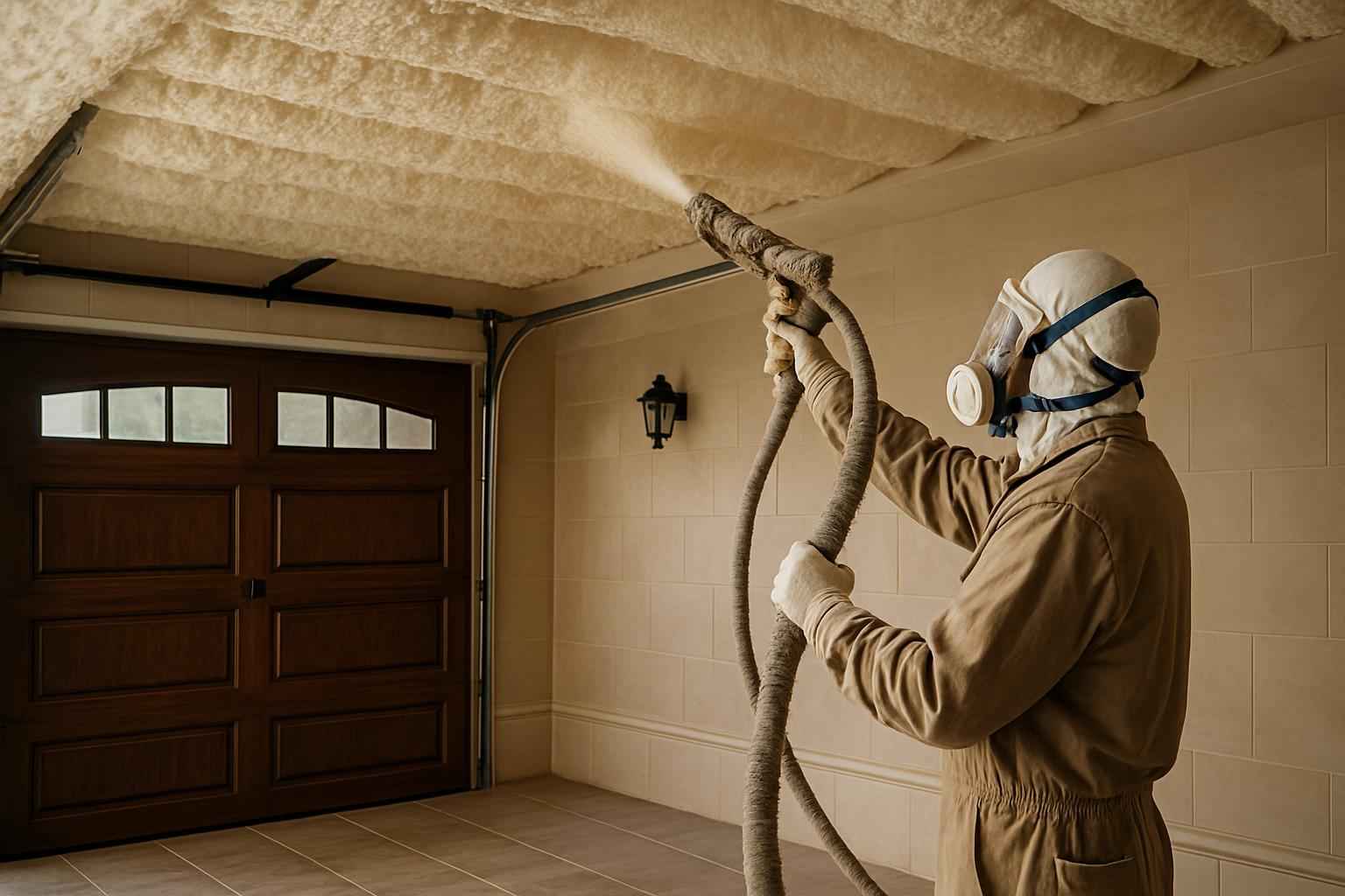 Garage Ceiling Foam Service in Hunt TX