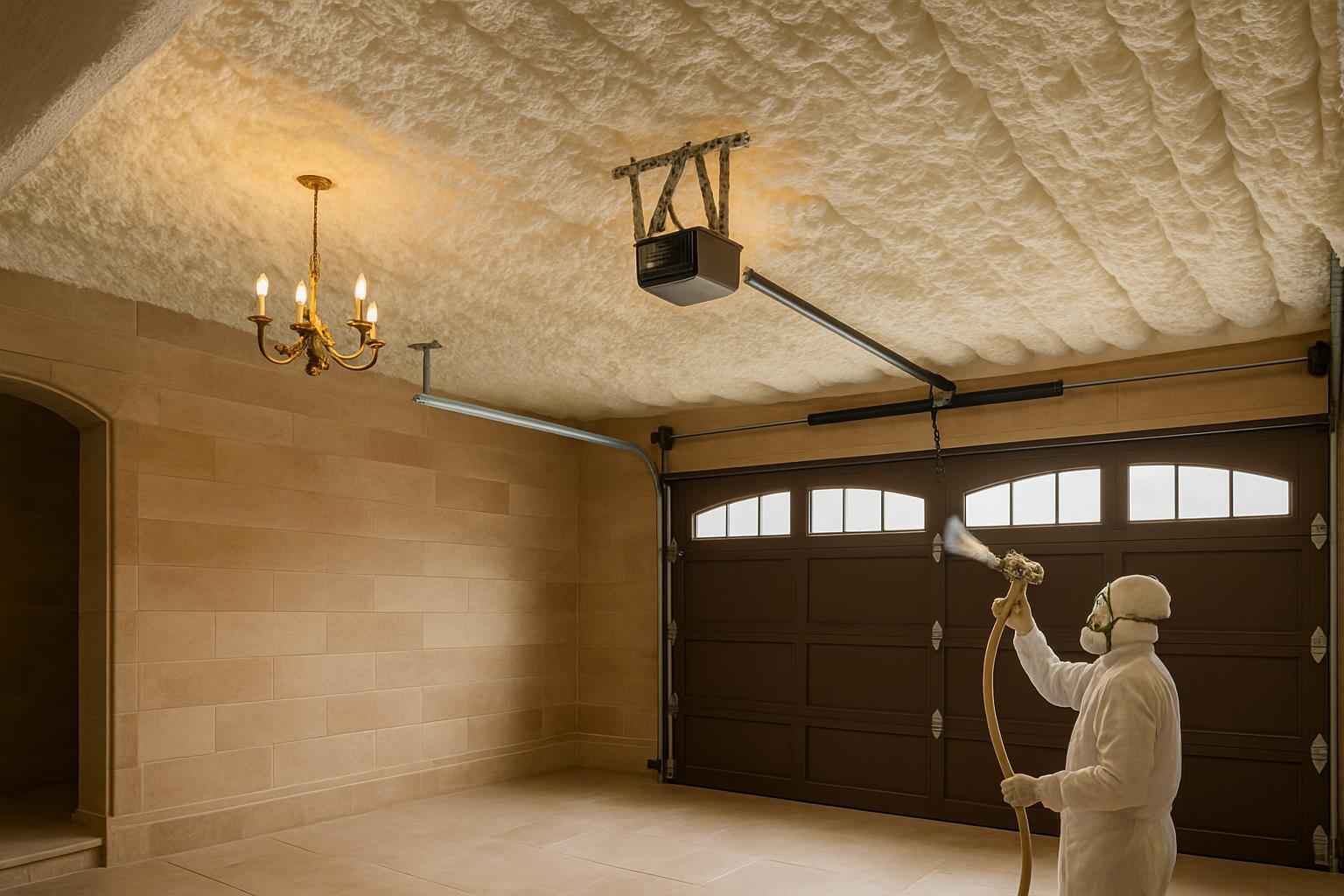 Garage Ceiling Foam Service in Kendalia TX