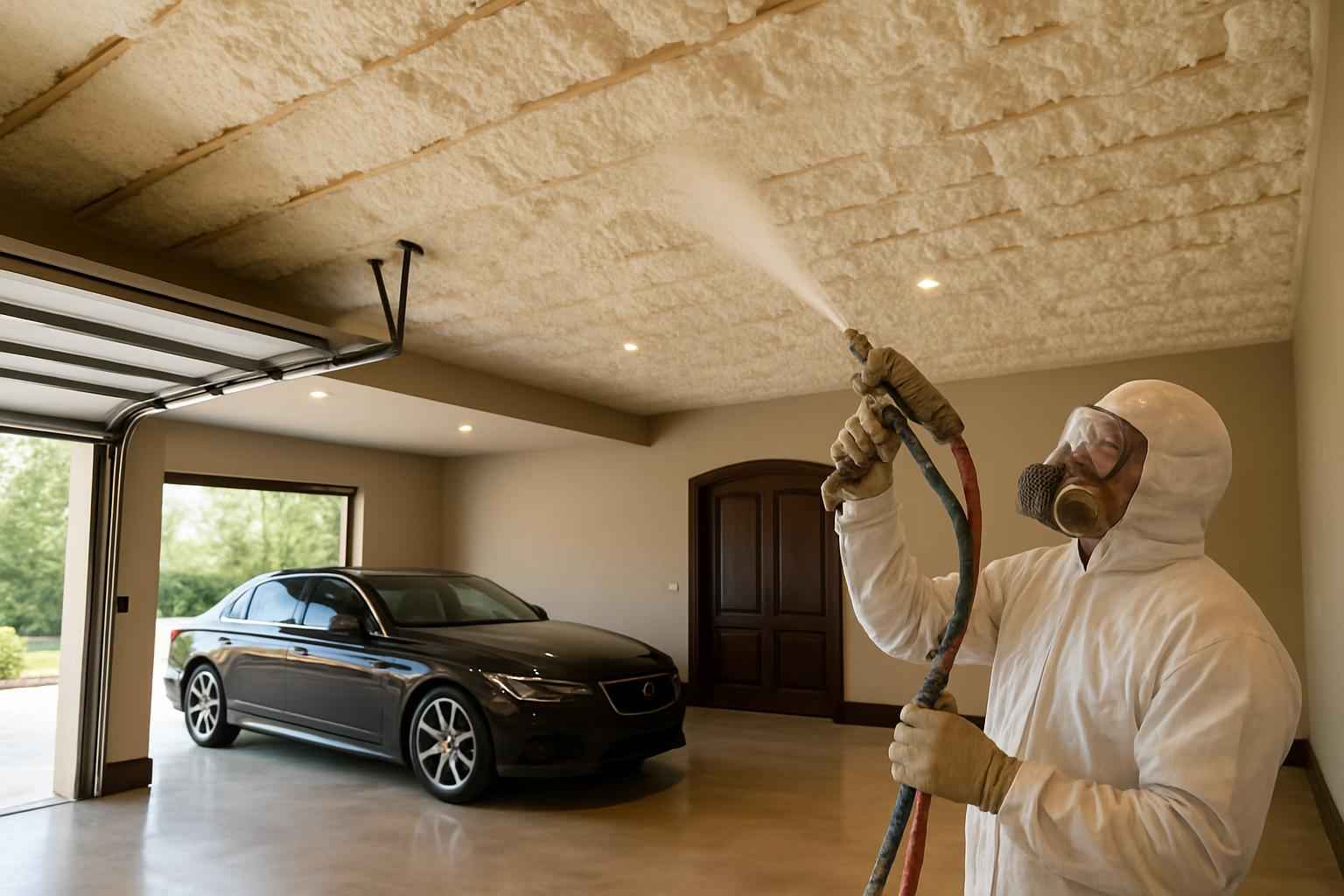Garage Ceiling Foam Service in Llano TX