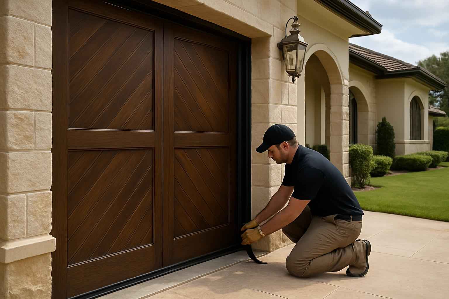 Garage Door Perimeter Seal Service in Kendalia TX