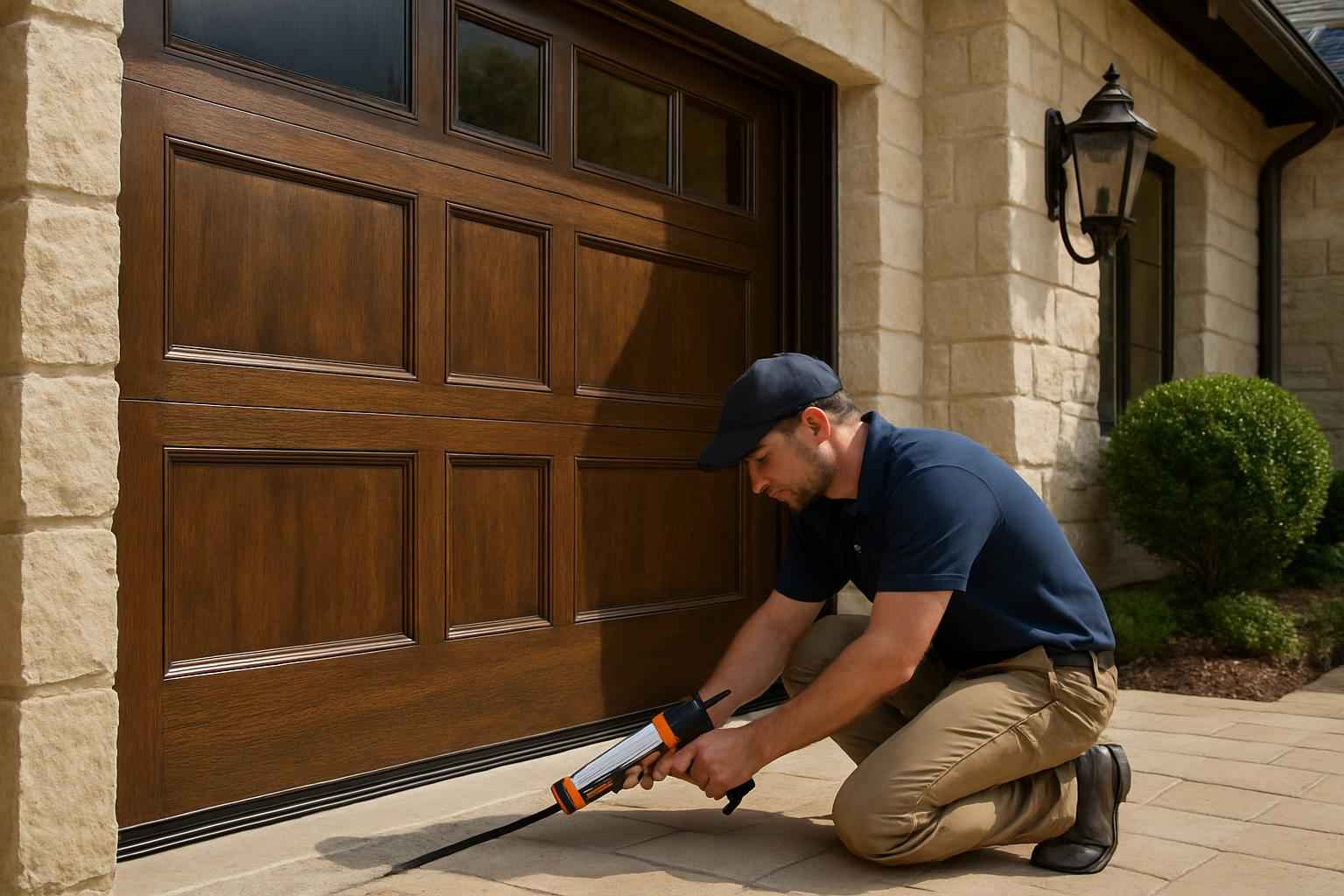 Garage Door Perimeter Seal Service in Round Mountain TX