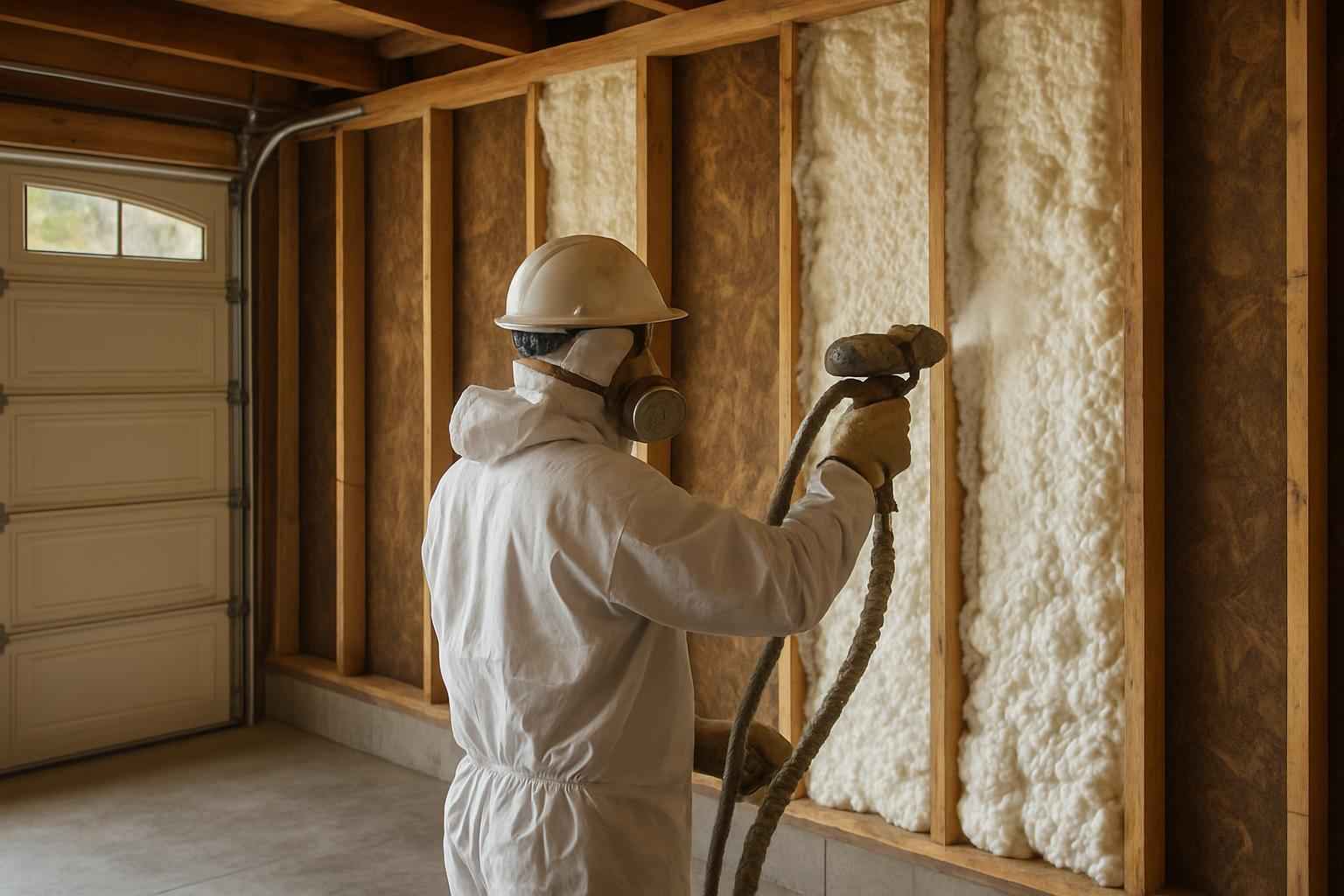 Garage Wall Foam Installer in Round Mountain TX