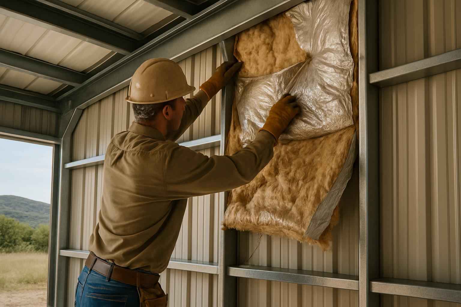 Metal Building Insulation Repair in Round Mountain TX